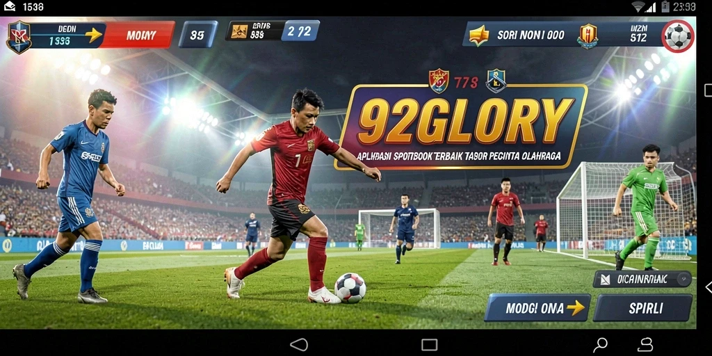 Screenshot utama 92GLORY menampilkan pengalaman taruhan olahraga yang mendebarkan.