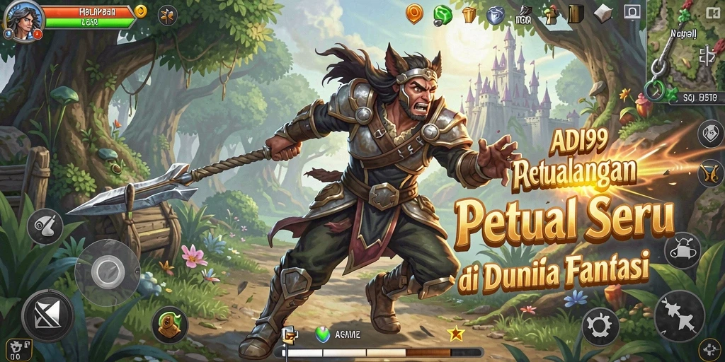 Tampilan gameplay seru dalam ADI99 yang memukau.