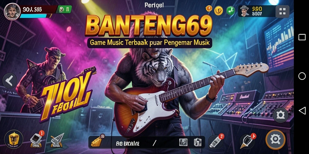 Screenshot gameplay BANTENG69 menampilkan keseruan bermain musik