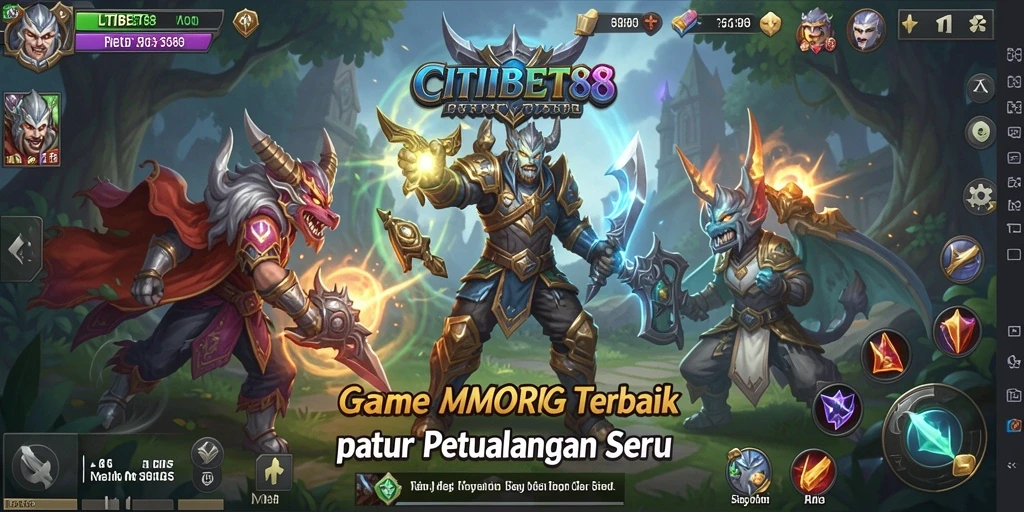Tangkapan layar gameplay CITIBET88 menunjukkan aksi pertempuran yang mendebarkan.