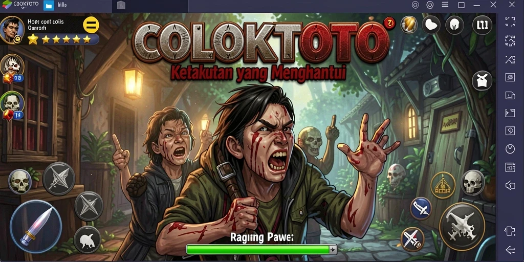 Tangkapan layar COLOKTOTO dengan suasana gameplay yang mencekam.