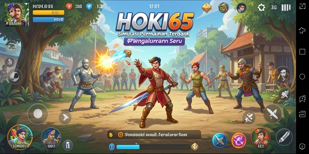 Tampilan menarik HOKI65 dengan gameplay simulasi yang seru.
