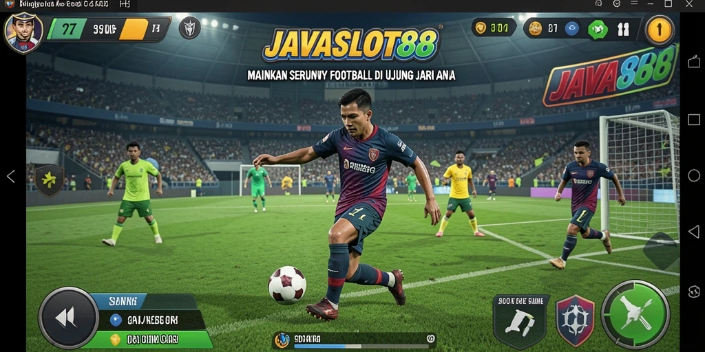 Tampilan menarik gameplay Football di JAVASLOT88.