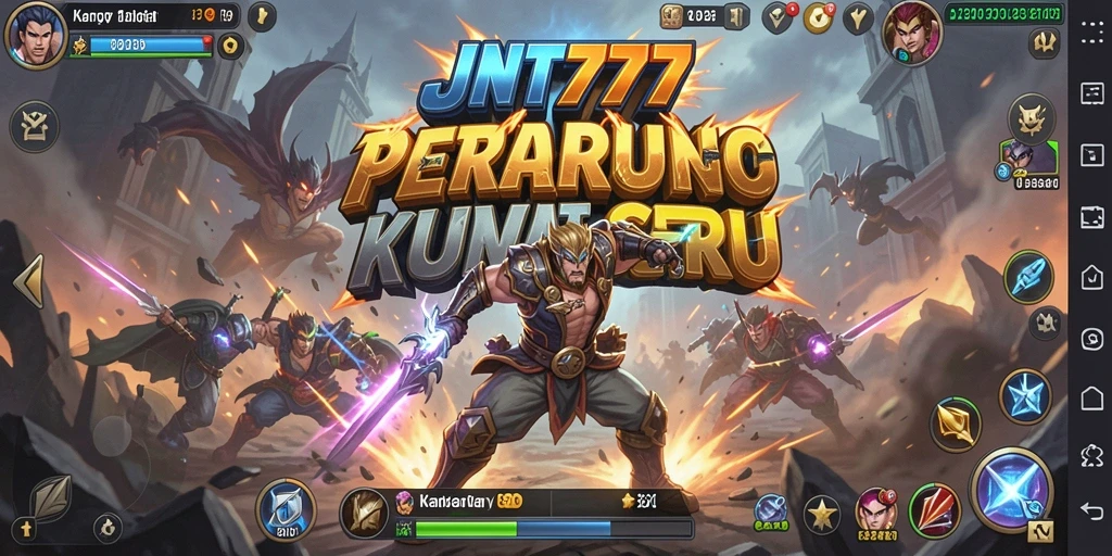 Screenshot aksi pertarungan karakter dalam JNT777 yang mendebarkan.