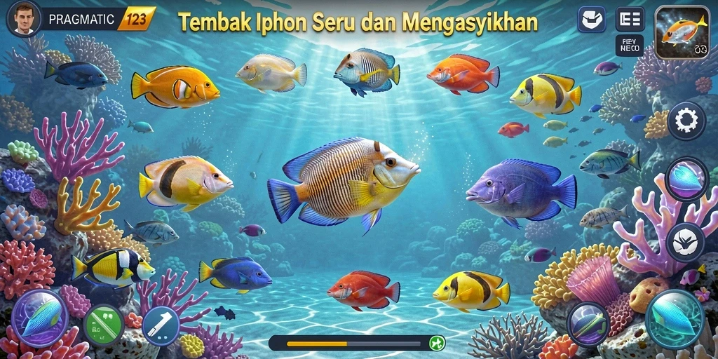 Gameplay seru saat menembak ikan di bawah laut.