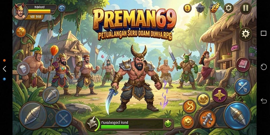 Screenshot gameplay seru dari PREMAN69 yang menunjukkan pertarungan menegangkan.