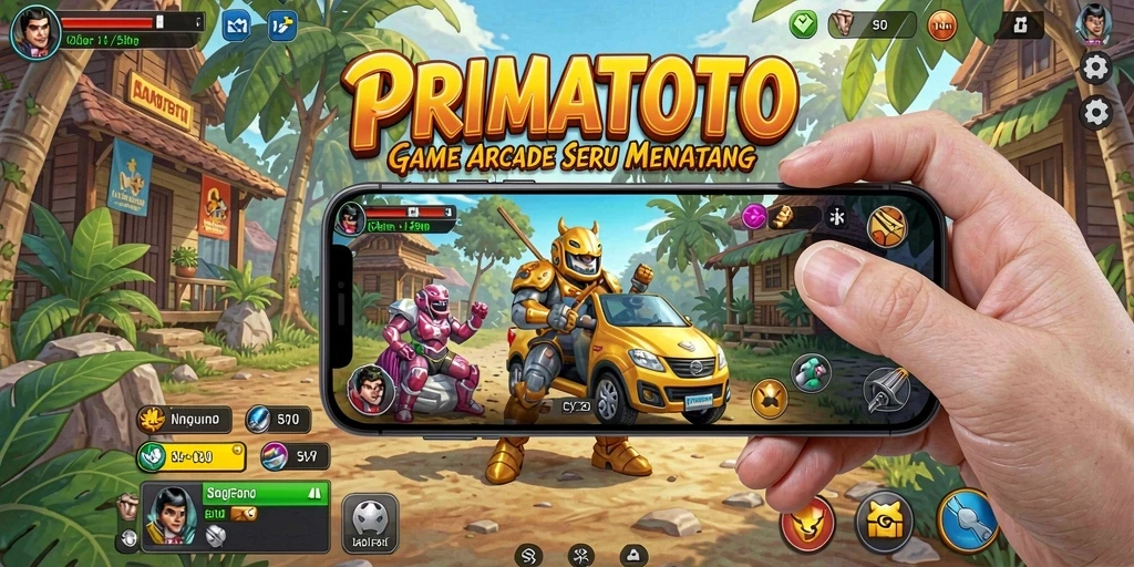 Tangkapan layar utama PRIMATOTO menampilkan gameplay seru dan menantang.