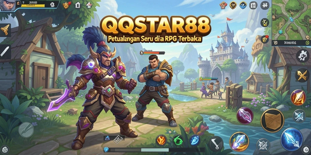 Tampilan dinamis dari gameplay <strong>QQSTAR88</strong> dengan aksi seru dan grafik yang memukau.