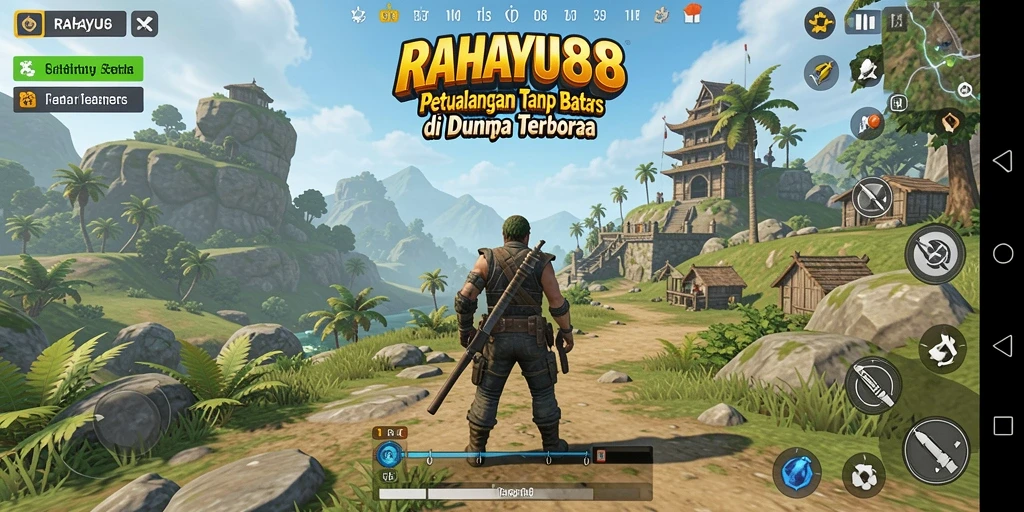 Tampilan gameplay RAHAYU88 yang memukau dalam dunia terbuka.