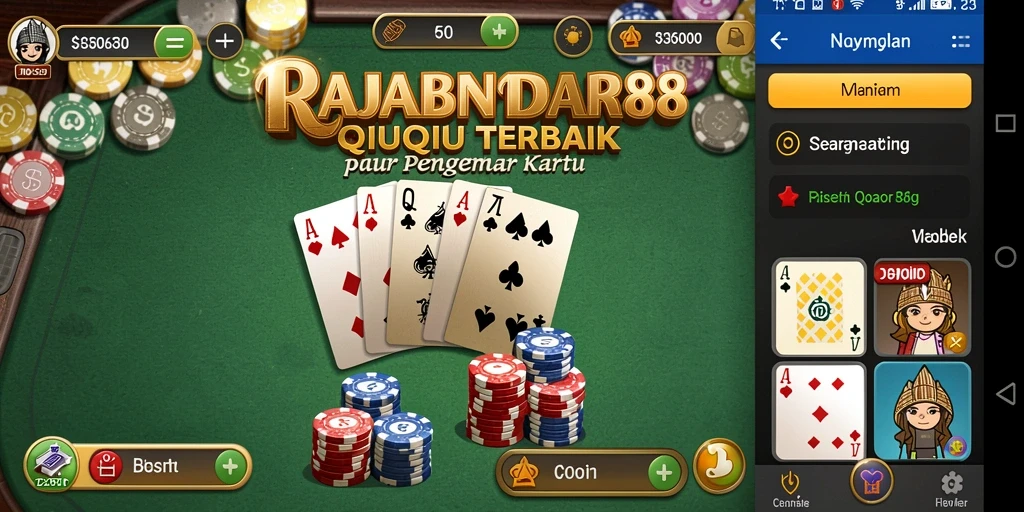 Screenshot RAJABANDAR88 menampilkan permainan QiuQiu seru.