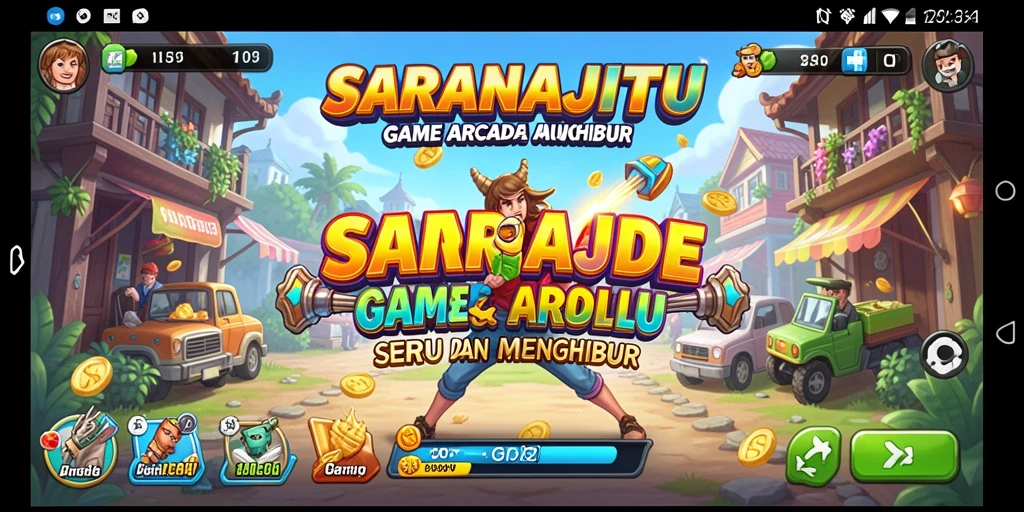 Tampilan gameplay SARANAJITU yang penuh aksi dan tantangan.