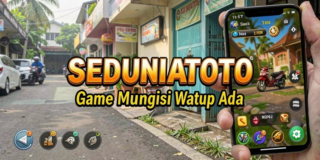 Screenshot gameplay SEDUNIATOTO menampilkan aktivitas membangun kerajaan Idle.