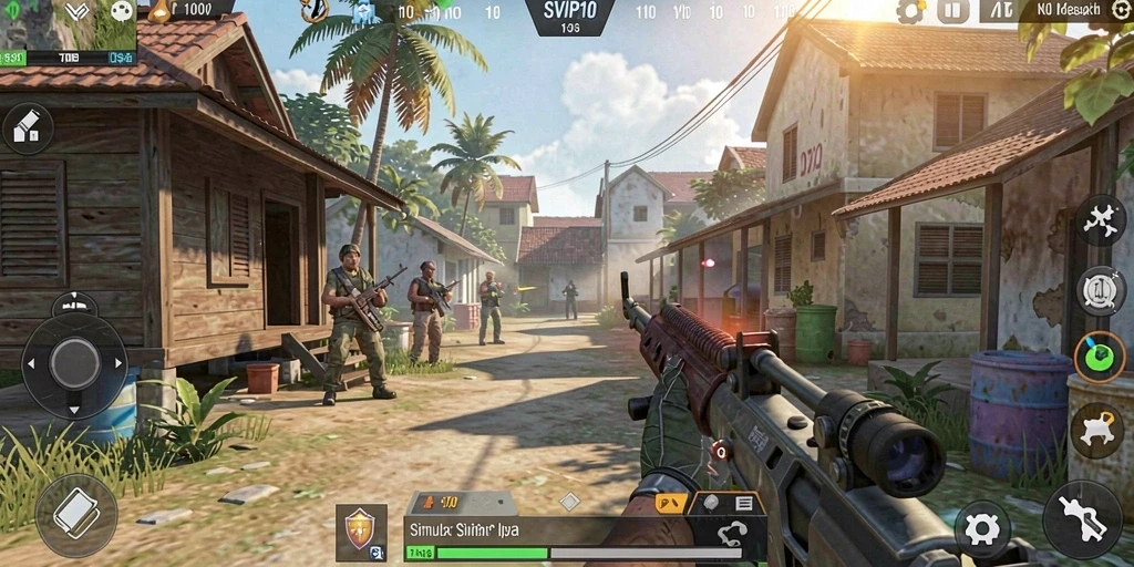 Tangkapan layar gameplay SVIP10 menunjukkan dunia simulasinya yang kaya dan penuh warna.