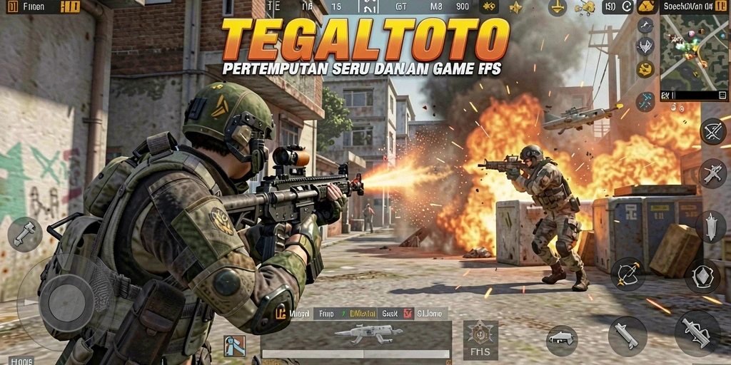 Gameplay TEGALTOTO yang mendebarkan dalam aksi FPS.