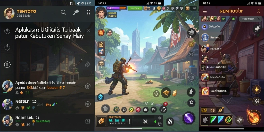 Screenshot utama TENTOTO menampilkan penggunaan antarmuka yang sederhana dan fungsional.
