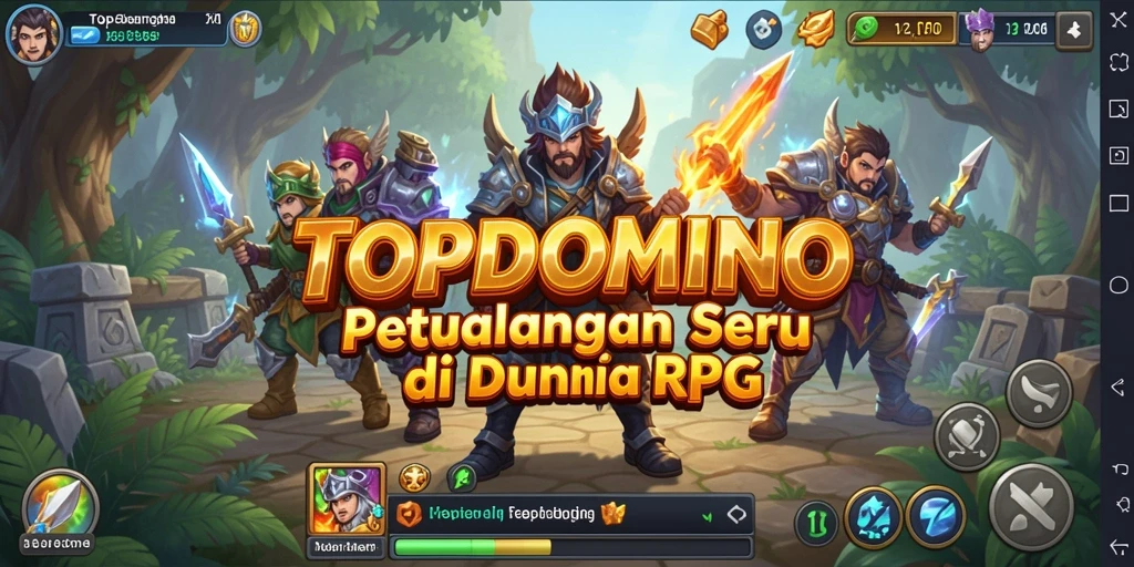 Tangkapan layar menunjukkan gameplay seru dari TOPDOMINO dengan pertarungan yang dinamis.