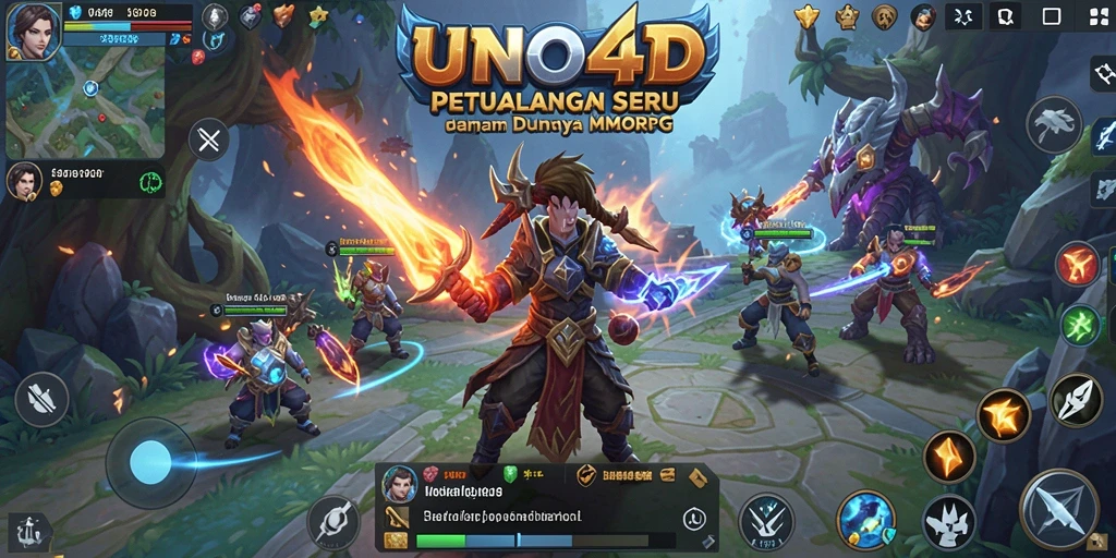 Tampilan gameplay seru dan interaktif di <strong>UNO4D</strong> yang menyuguhkan pertempuran dan eksplorasi.