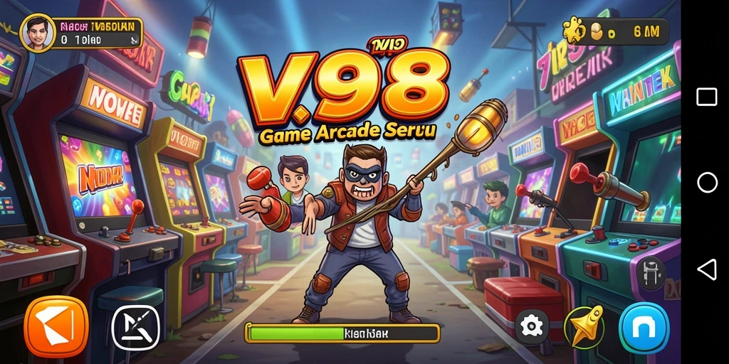 Tampilan screenshot gameplay V98 yang mendebarkan dan penuh aksi.