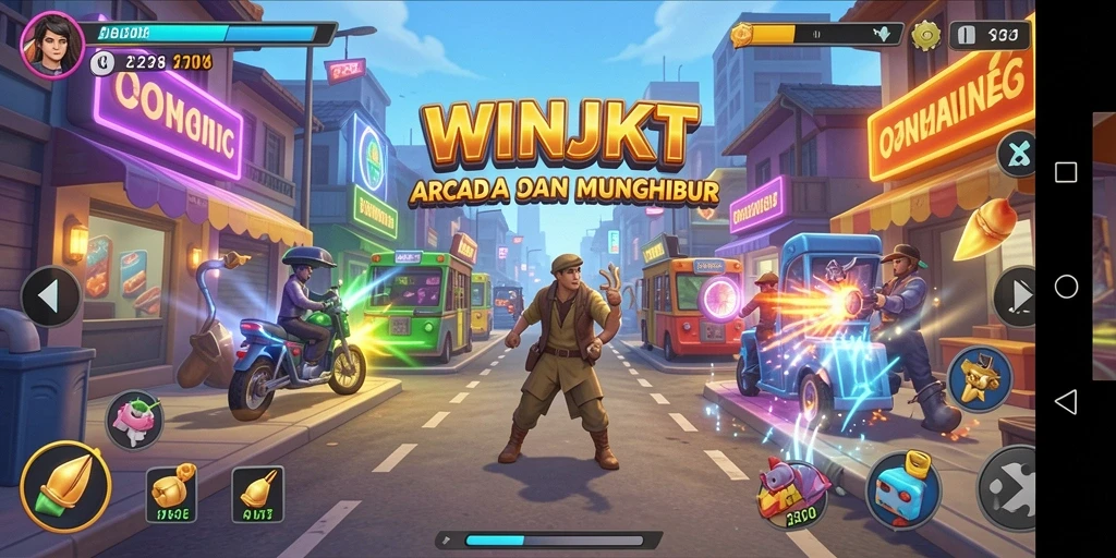 Tangkapan layar gameplay yang menggambarkan keseruan permainan Arcade.