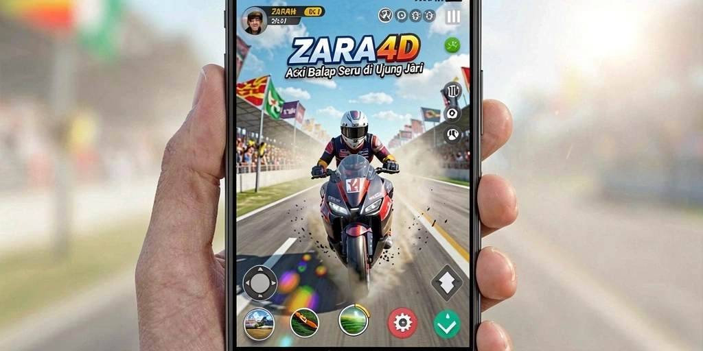 Tangkapan layar memainkan gameplay balap di ZARA4D yang seru.